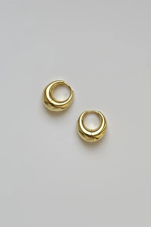 Серьги HOOPS объемные хупы пара — фото 4